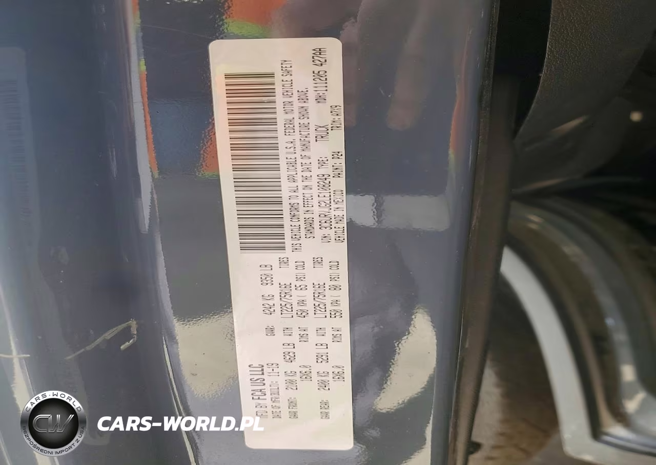 2020 Ram Promaster 3500 3500 High VIN:3C6URVJG2LE108249 - 13