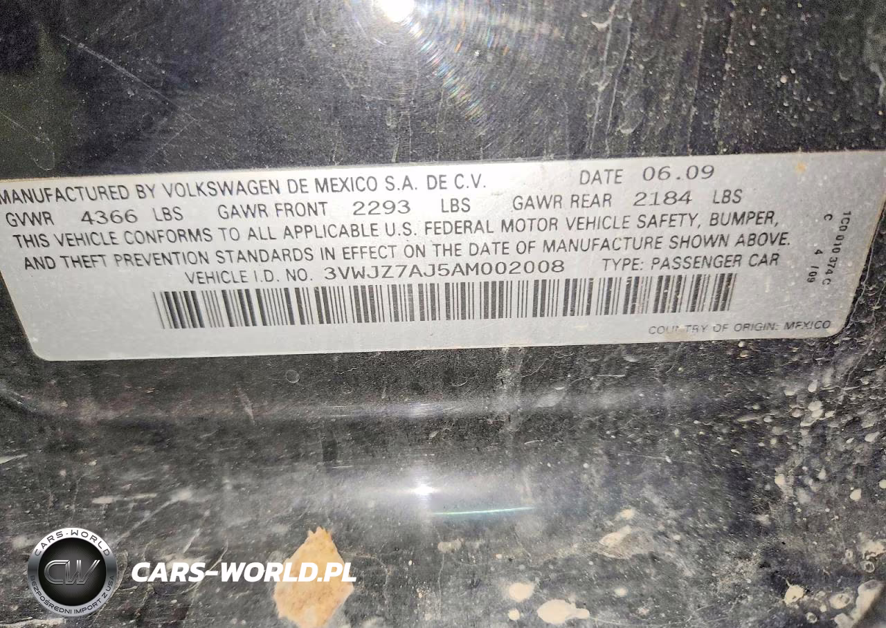 2010 Volkswagen Jetta S VIN:3VWJZ7AJ5AM002008 - 12