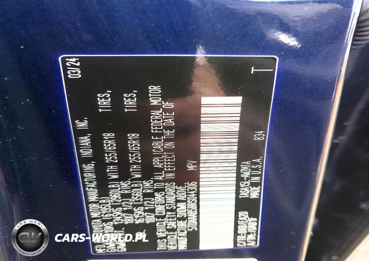 2024 Toyota Grand Highlander Xle VIN:5TDAAAB58RS044306 - 13