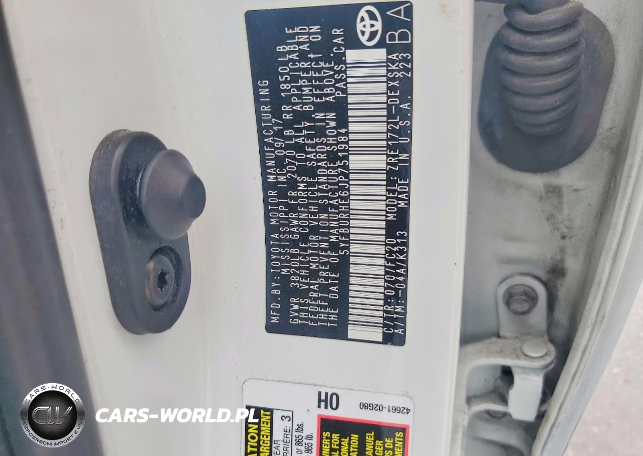 2018 Toyota Corolla Se VIN:5YFBURHE6JP751984 - 12
