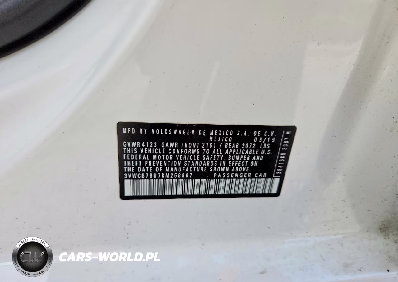 2019 Volkswagen Jetta S VIN:3VWCB7BU7KM258867 - 13