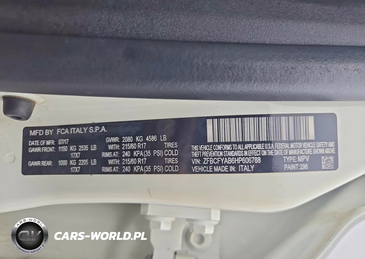 2017 Fiat 500X Pop VIN:ZFBCFYAB6HP606788 - 13