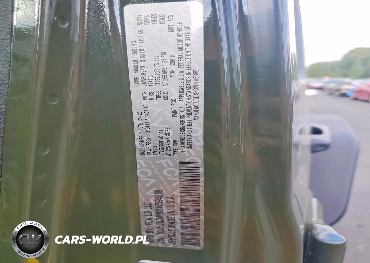 2021 Jeep Wrangler Unlimited Sport VIN:1C4HJXDM9MW594869 - 12