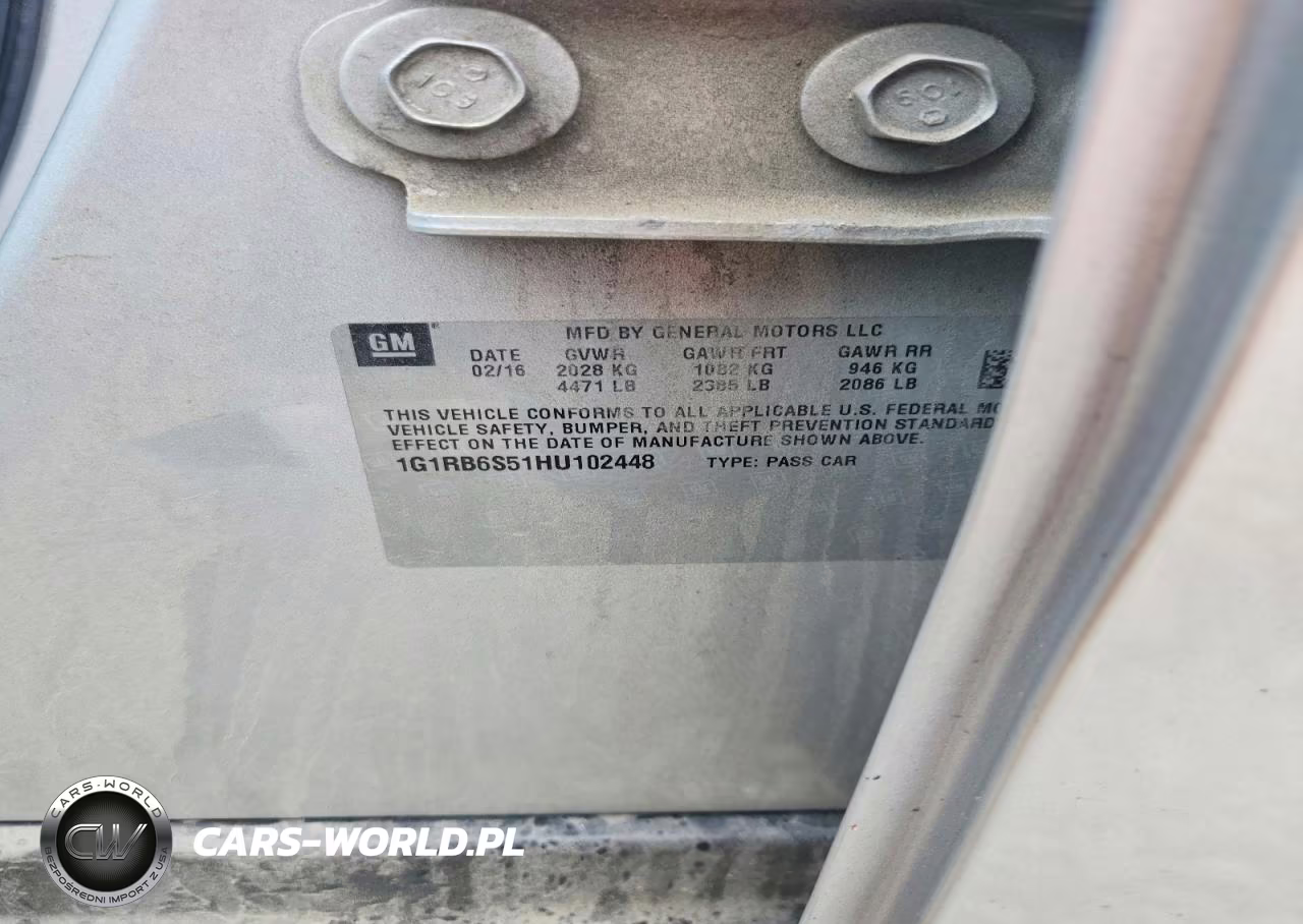 2017 Chevrolet Volt Premier VIN:1G1RB6S51HU102448 - 12