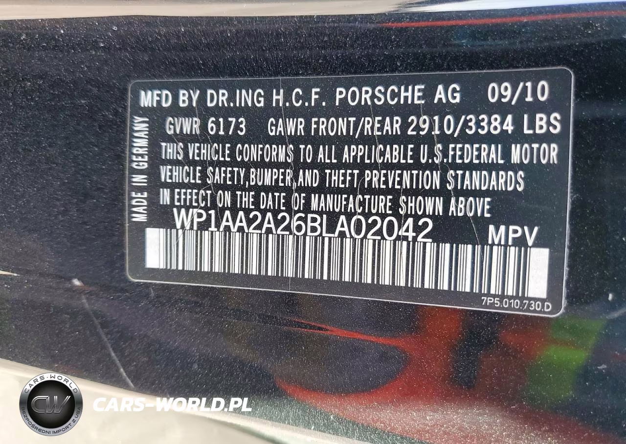 2011 Porsche Cayenne VIN:WP1AA2A26BLA02042 - 12