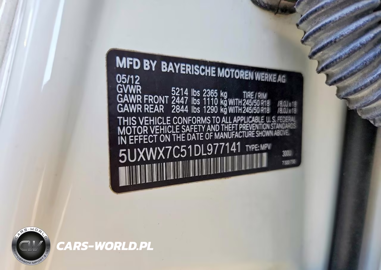 2013 BMW X3 xDrive35I VIN:5UXWX7C51DL977141 - 13