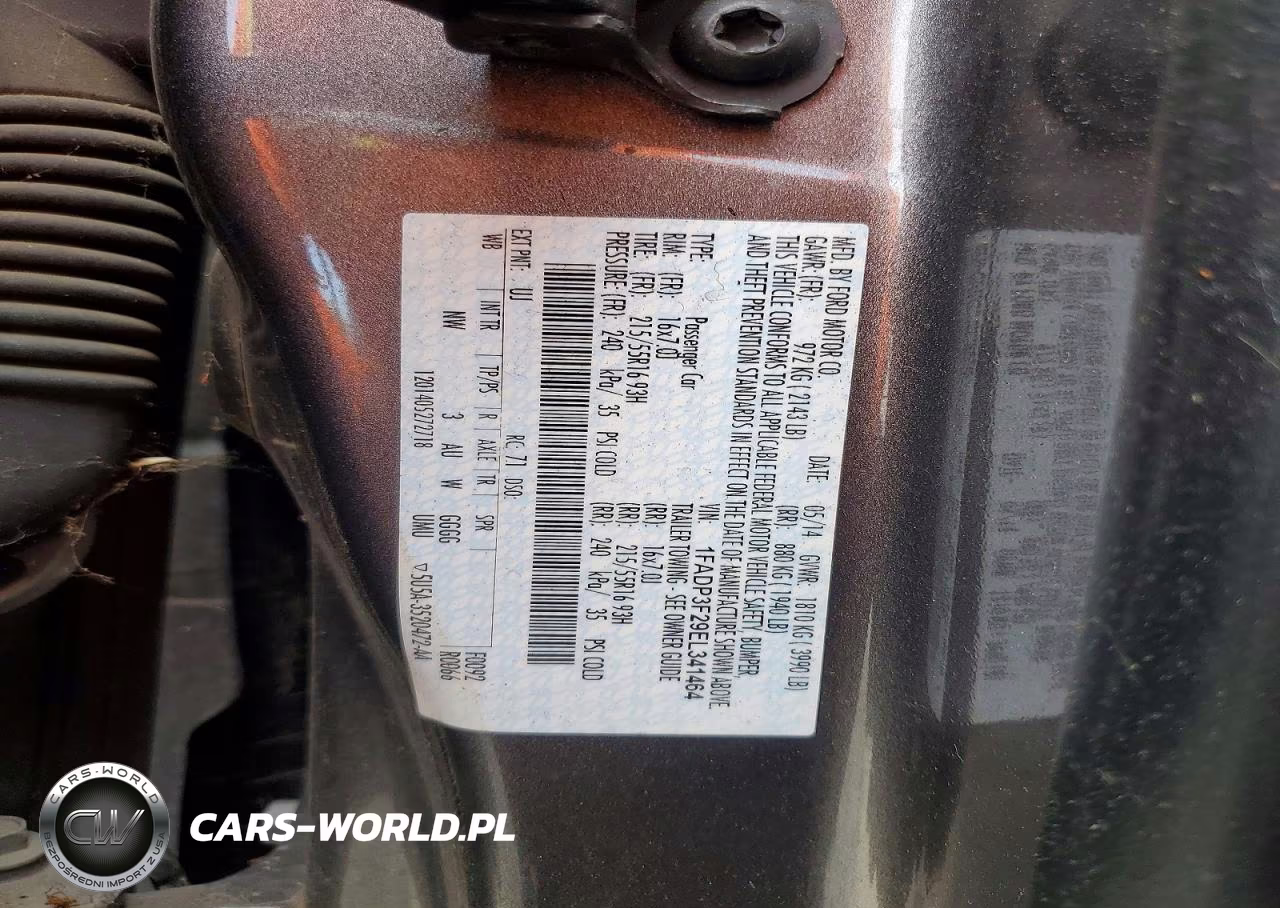2014 Ford Focus Se VIN:1FADP3F29EL341464 - 12