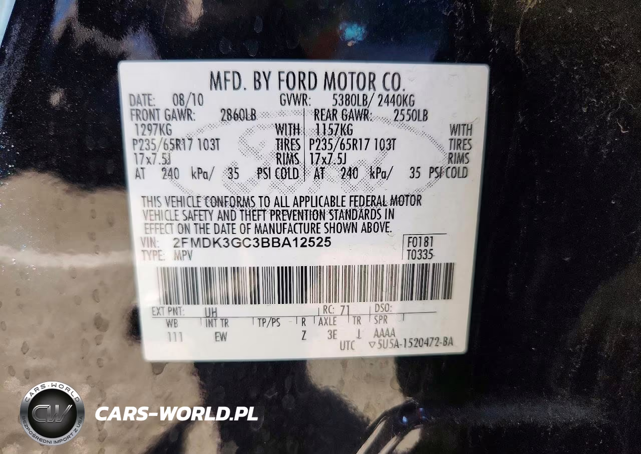 2011 Ford Edge Se VIN:2FMDK3GC3BBA12525 - 14