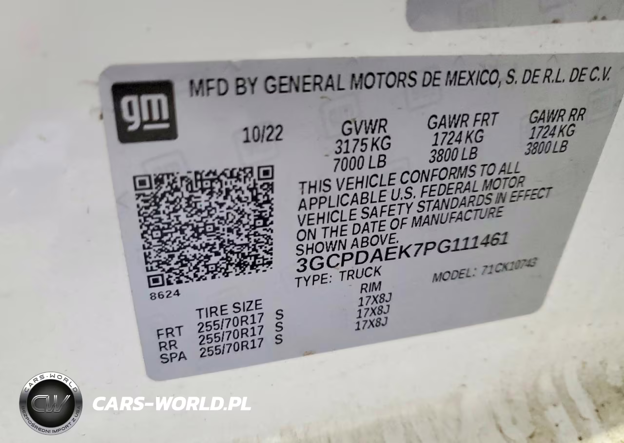 2023 Chevrolet Silverado K1500 VIN:3GCPDAEK7PG111461 - 12