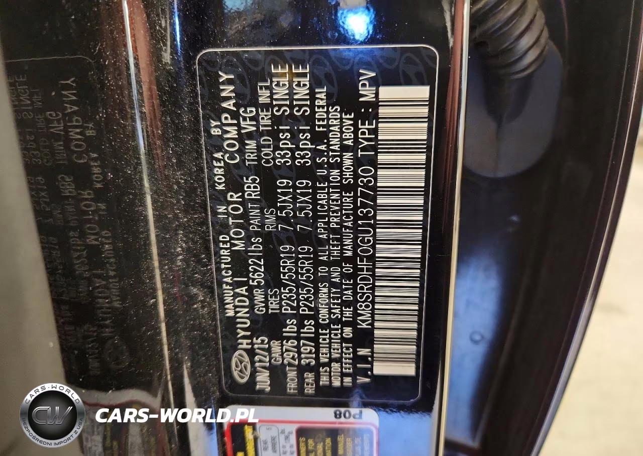 2016 Hyundai Santa Fe Se VIN:KM8SRDHF0GU137730 - 13