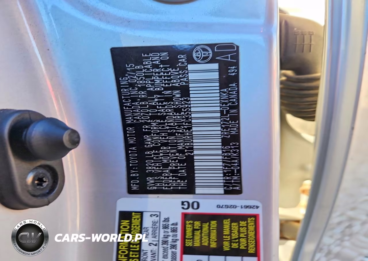2015 Toyota Corolla Le VIN:2T1BURHE1FC355923 - 12