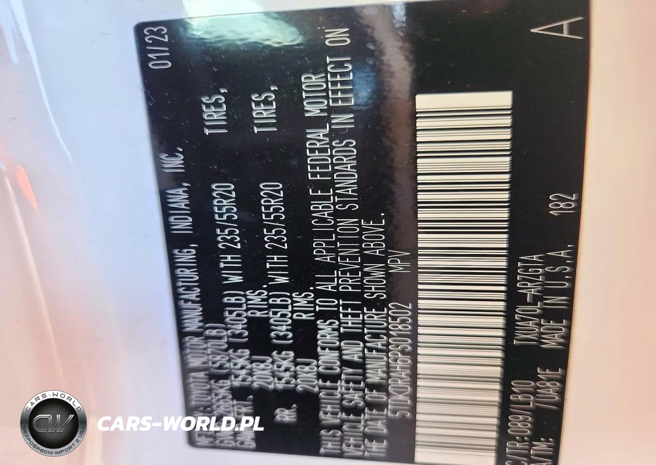 2023 Toyota Highlander L VIN:5TDKDRAH6PS018502 - 13