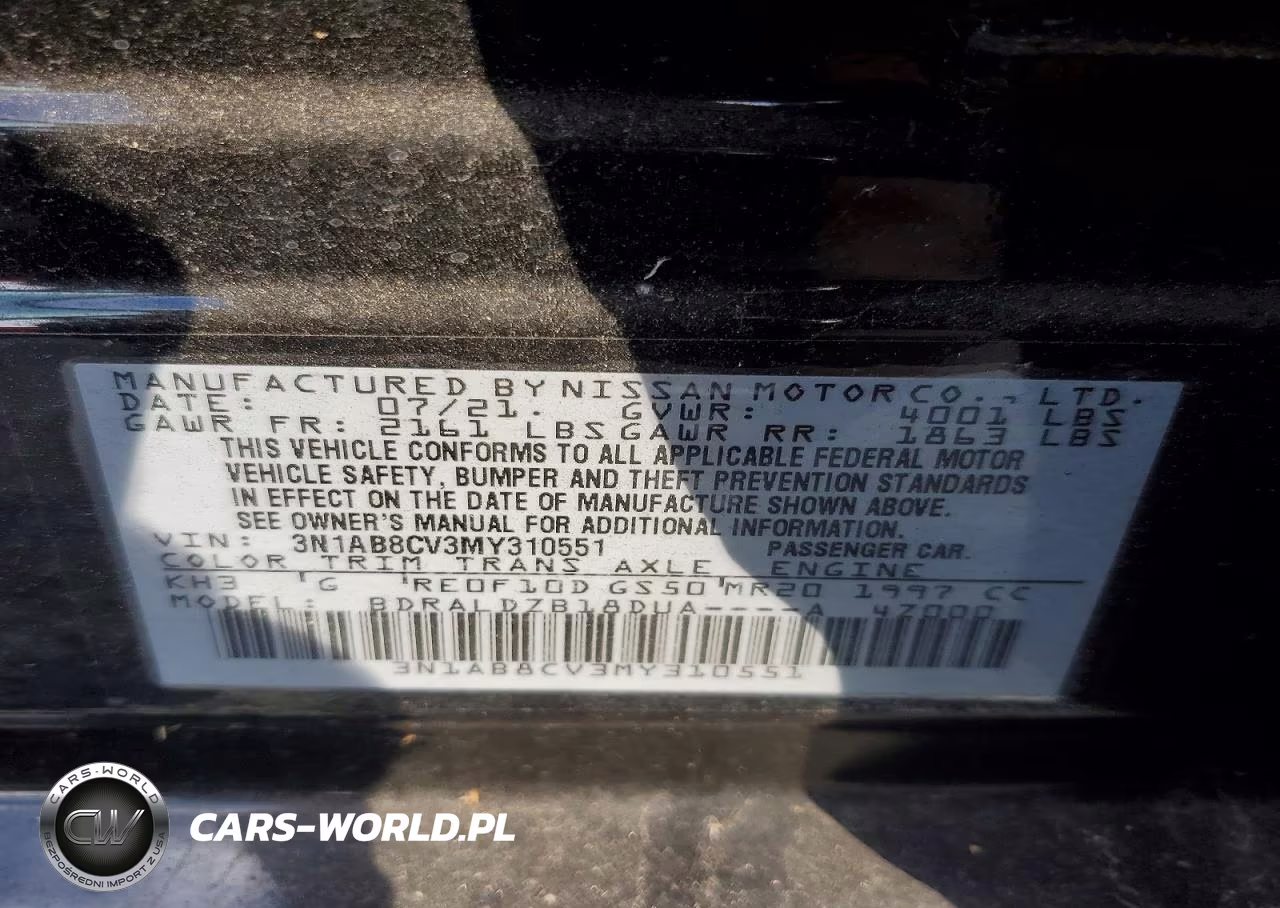 2021 Nissan Sentra Sv VIN:3N1AB8CV3MY310551 - 12