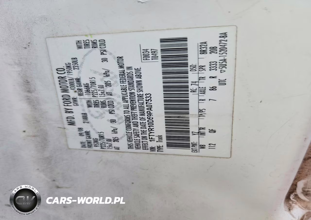 2009 Ford Ranger VIN:1FTYR10D59PA07533 - 12