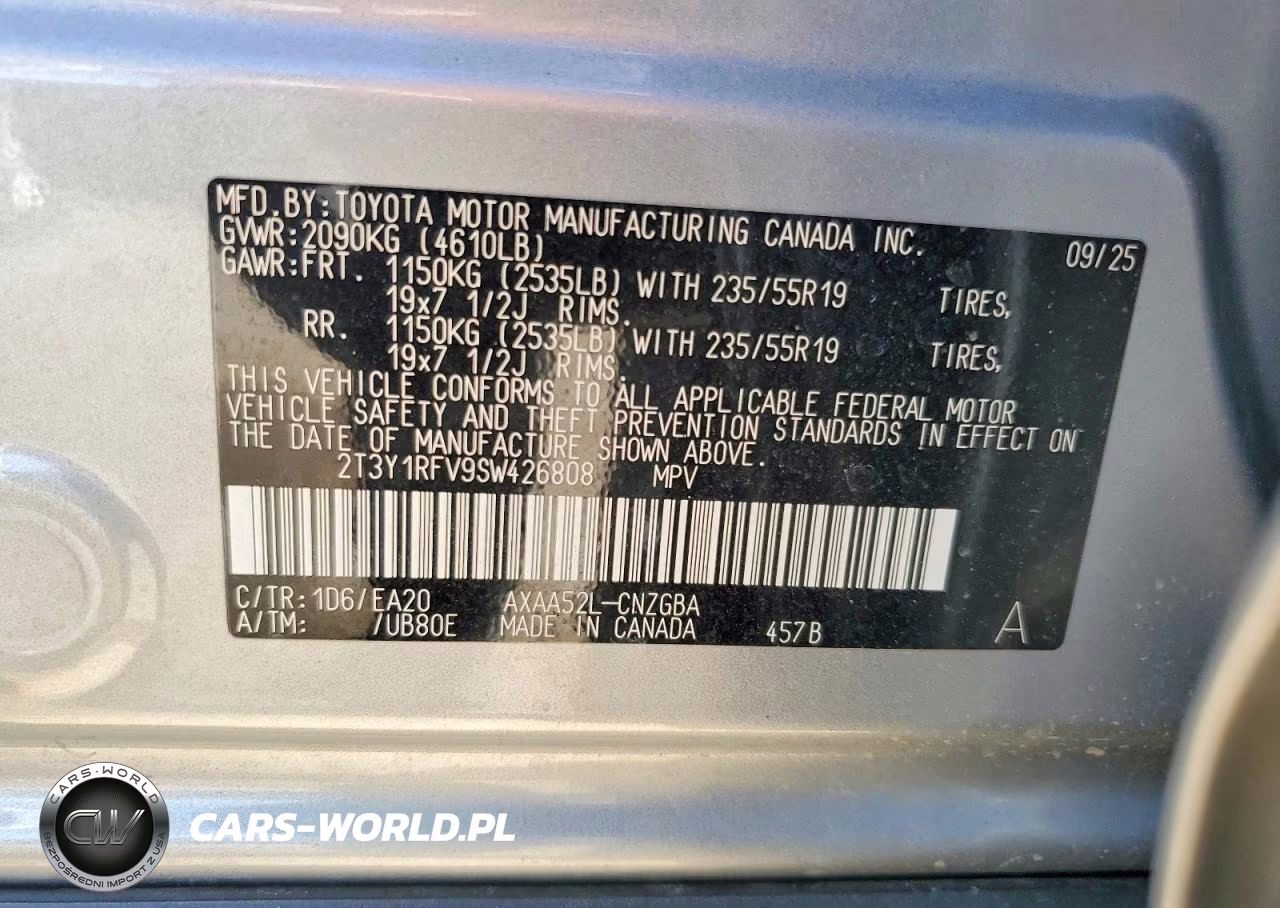 2025 Toyota Rav4 Limited VIN:2T3Y1RFV9SW426808 - 12
