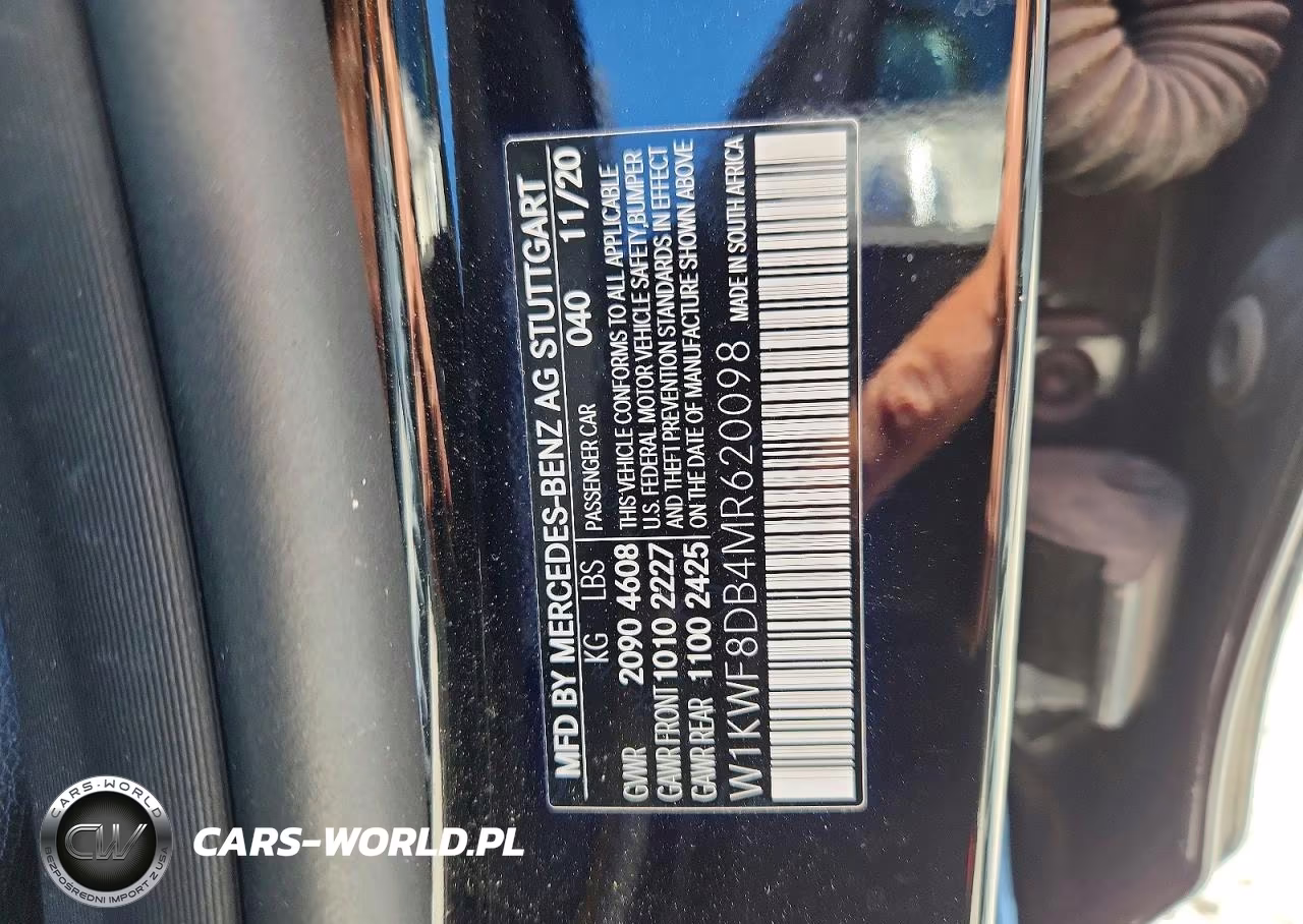 2021 Mercedes-Benz C 300 VIN:W1KWF8DB4MR620098 - 13