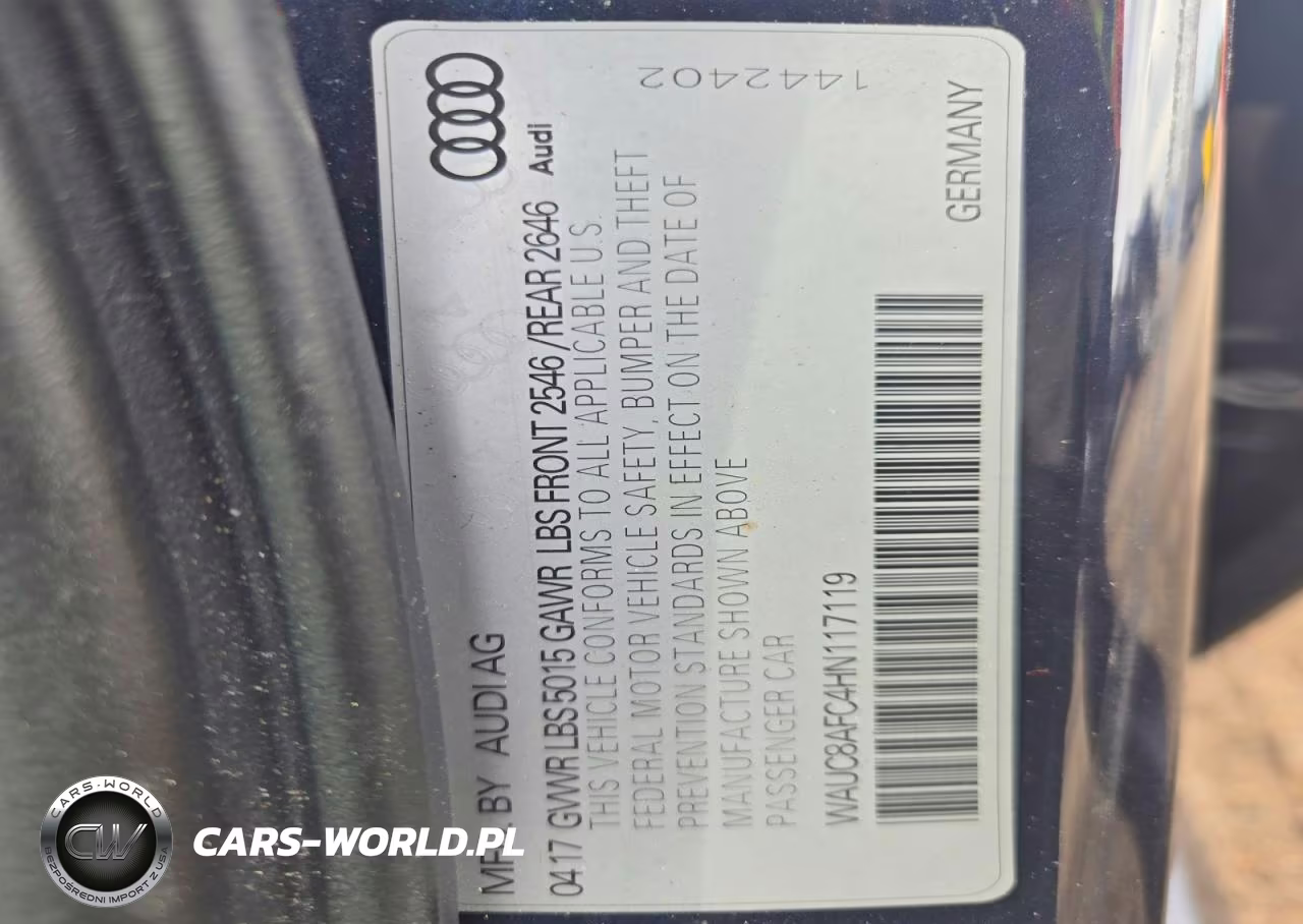 2017 Audi A6 Premium VIN:WAUC8AFC4HN117119 - 12