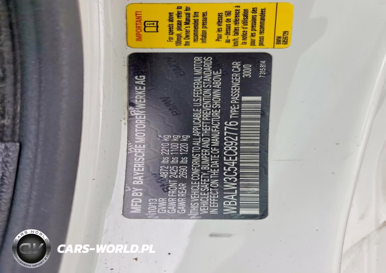 2014 BMW 640 I VIN:WBALW3C54EC892776 - 12