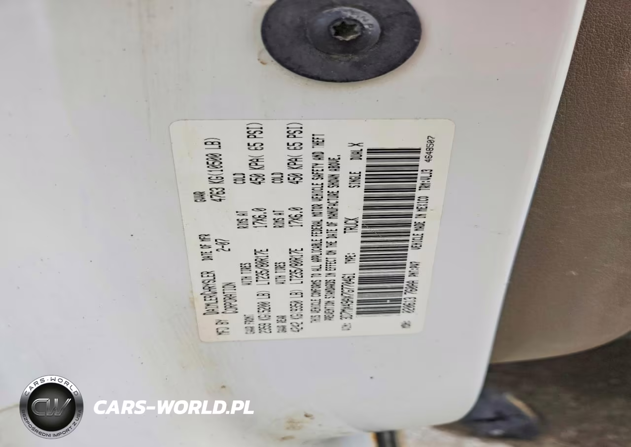 2007 Dodge Ram 3500 VIN:3D7MX49AX7G770461 - 13