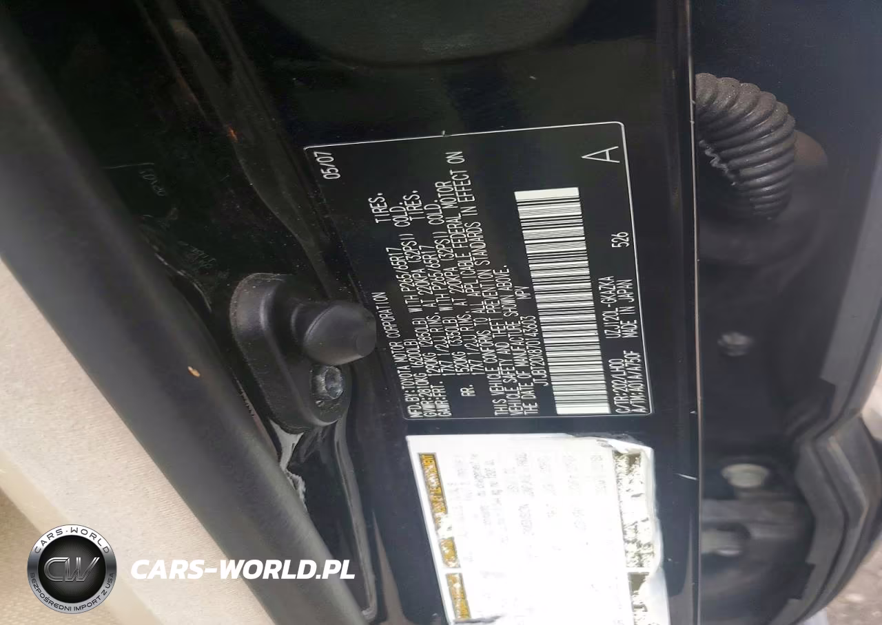 2007 Lexus Gx 470 VIN:JTJBT20X870143603 - 12