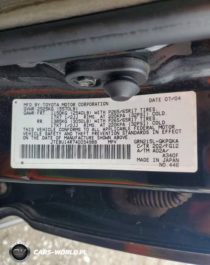 2004 Toyota 4Runner Sr5 VIN:JTEBU14R740054988 - 13