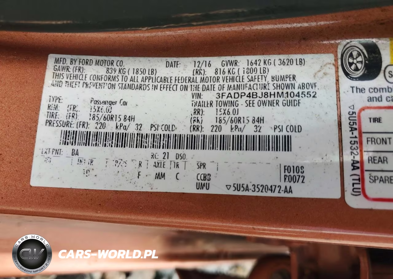 2017 Ford Fiesta Se VIN:3FADP4BJ8HM104552 - 12
