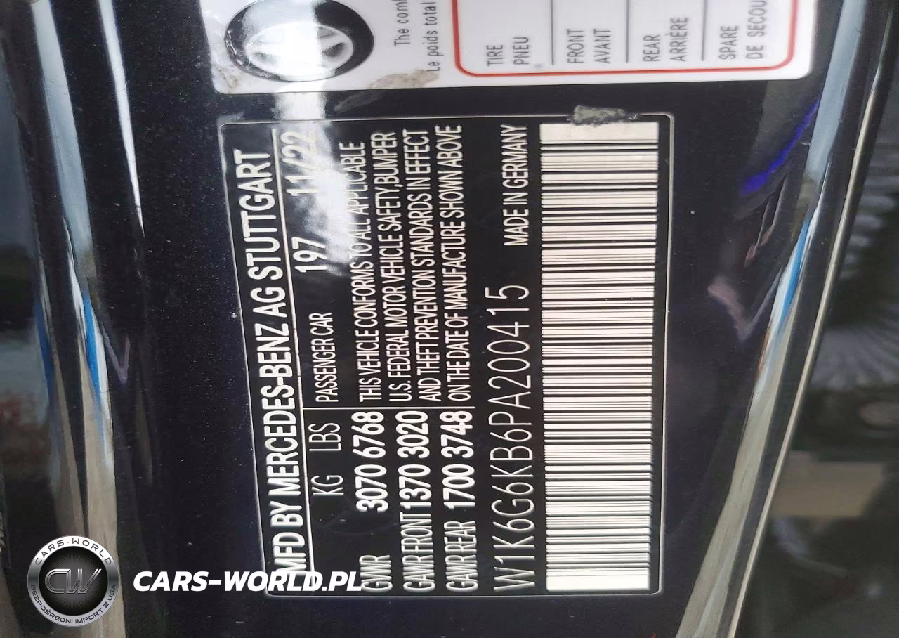 2023 Mercedes-Benz S S580E 4Matic VIN:W1K6G6KB6PA200415 - 12