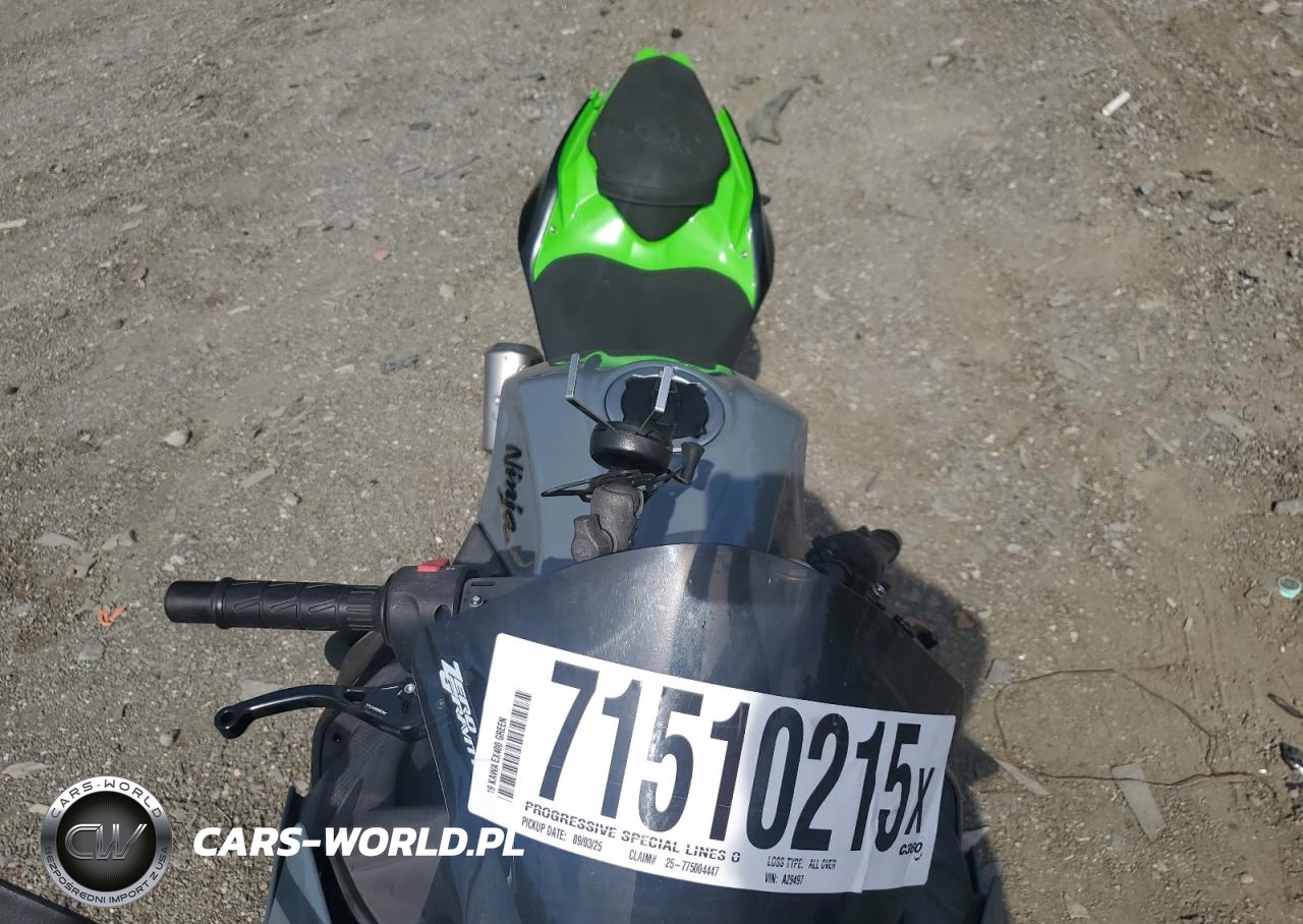 2019 Kawasaki Ex400 VIN:JKAEXKG17KDA29497 - 5