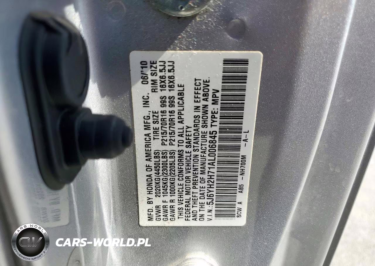 2010 Honda Element Ex VIN:5J6YH2H71AL006845 - 12