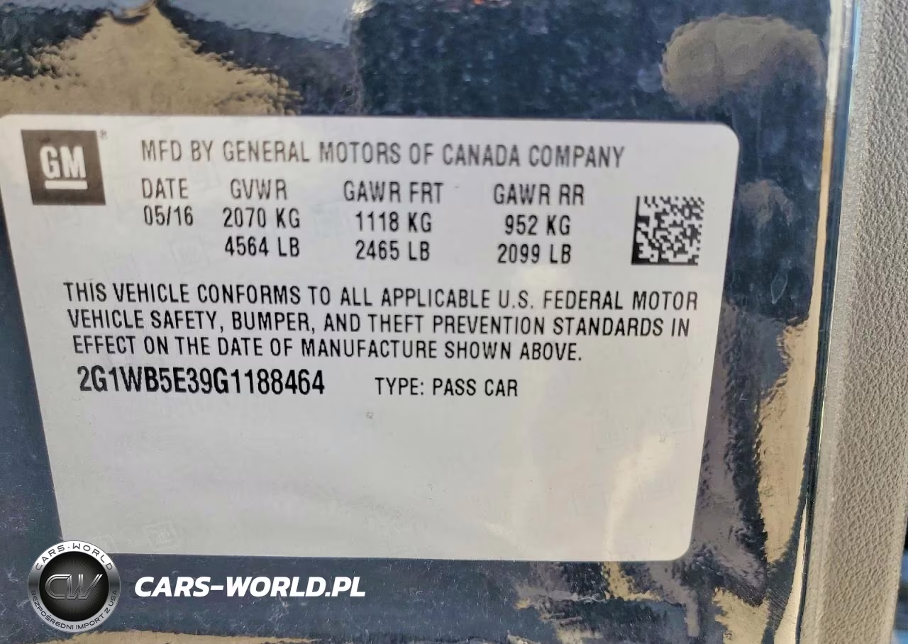 2016 Chevrolet Impala Limited Lt VIN:2G1WB5E39G1188464 - 12