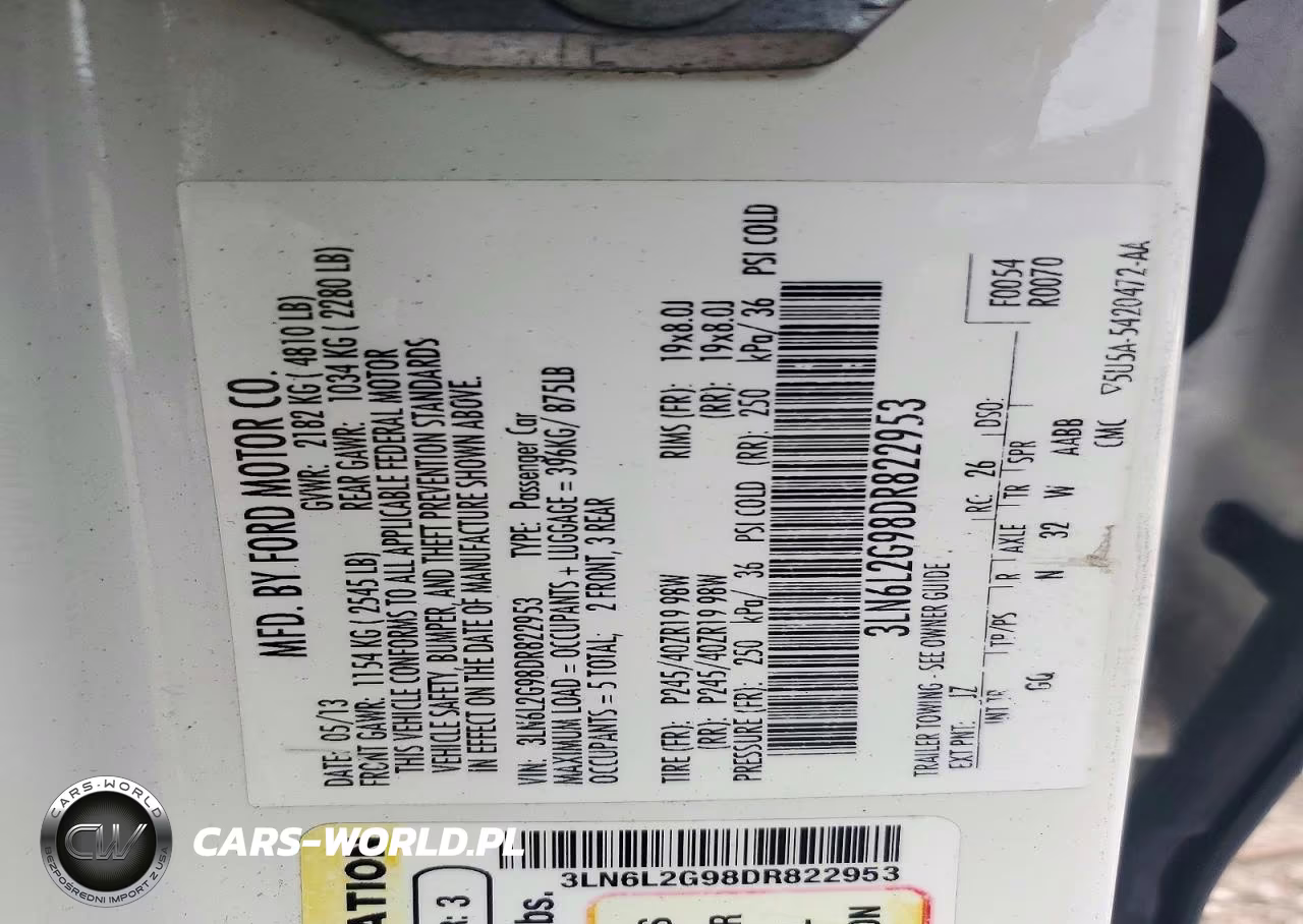 2013 Lincoln Mkz VIN:3LN6L2G98DR822953 - 13