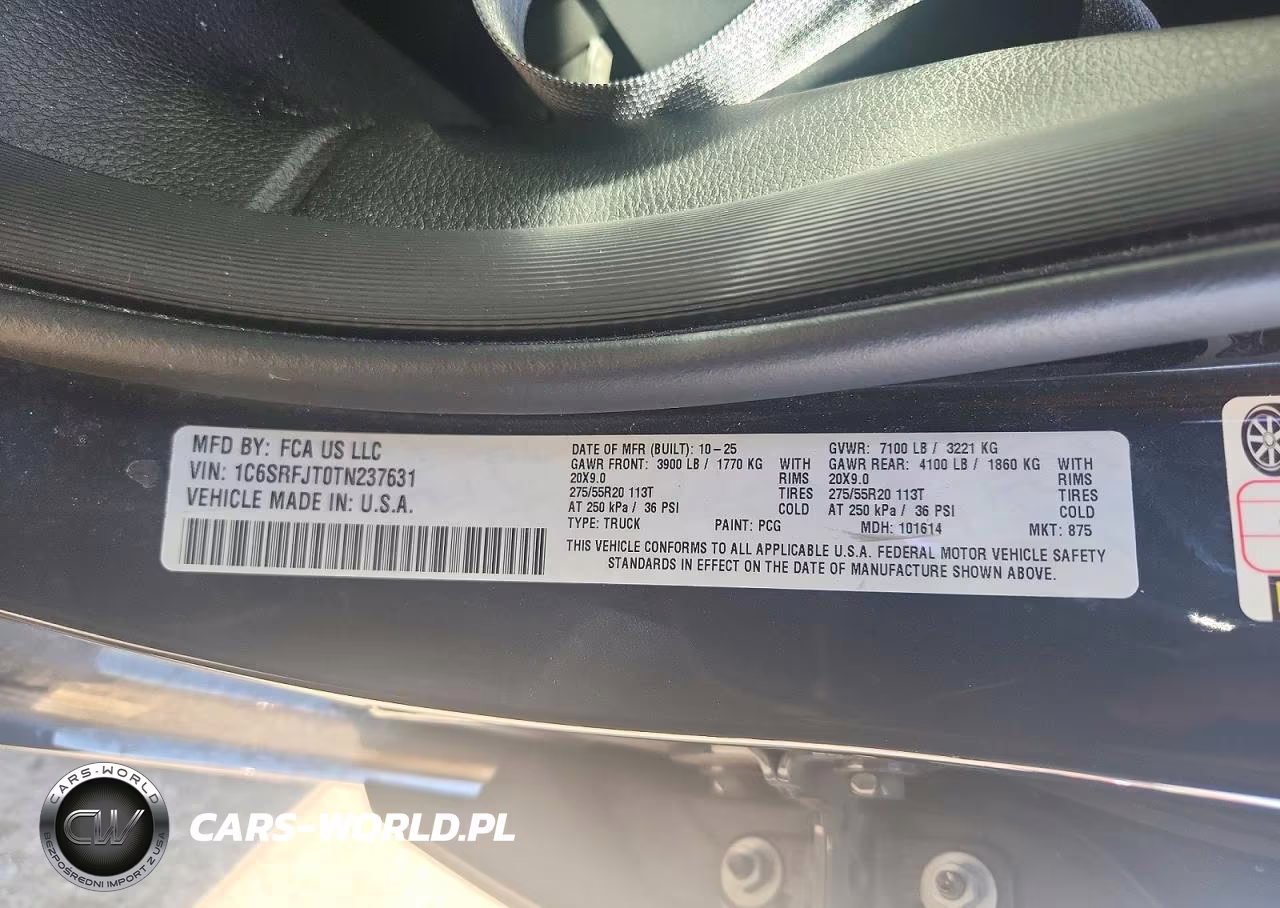 2026 Ram 1500 Laramie VIN:1C6SRFJT0TN237631 - 12