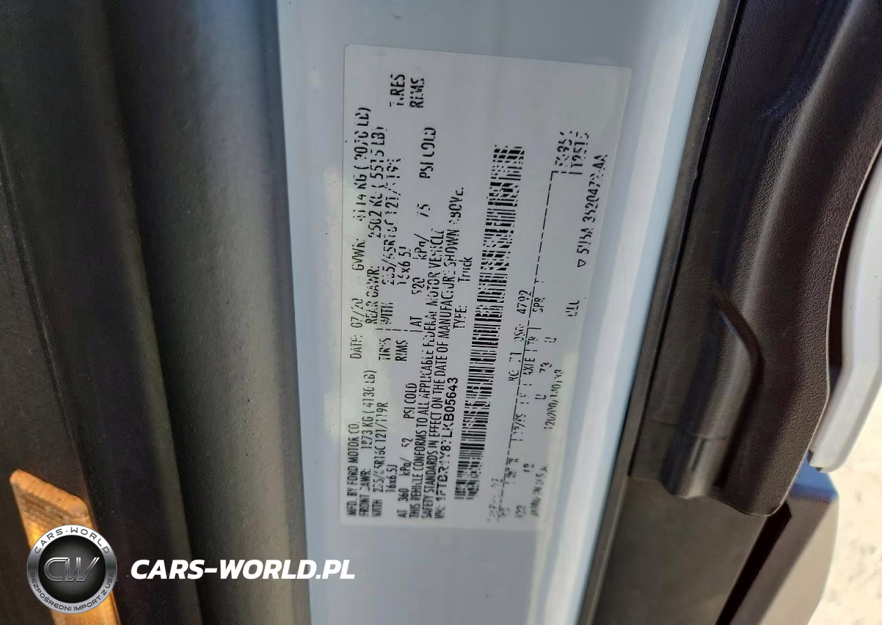 2020 Ford Trans 250 VIN:1FTBR1Y87LKB05643 - 13