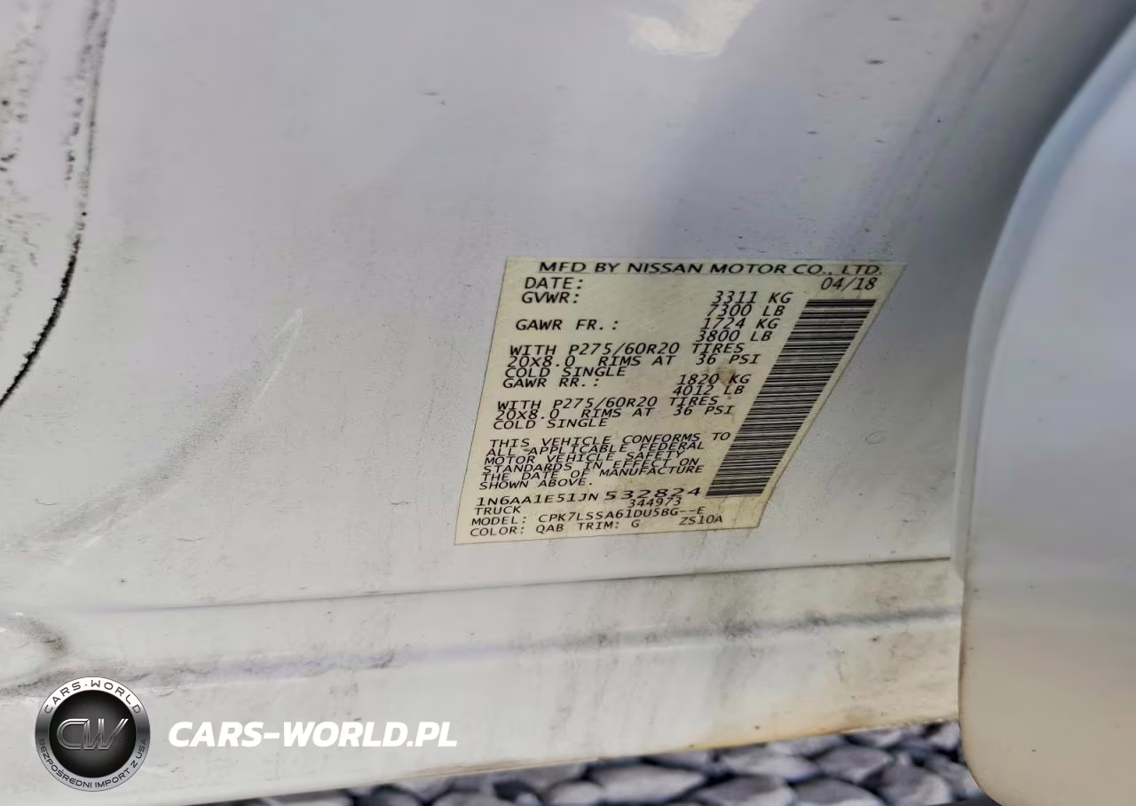 2018 Nissan Titan Sv VIN:1N6AA1E51JN532824 - 12