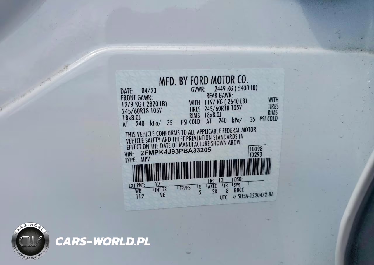 2023 Ford Edge Sel VIN:2FMPK4J93PBA33205 - 13