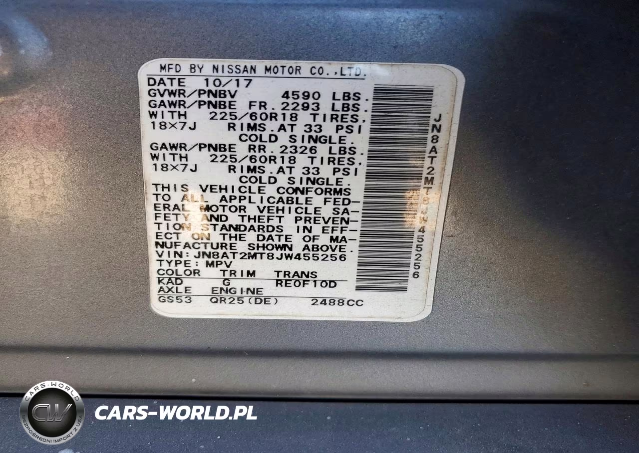 2018 Nissan Rogue Sl VIN:JN8AT2MT8JW455256 - 14