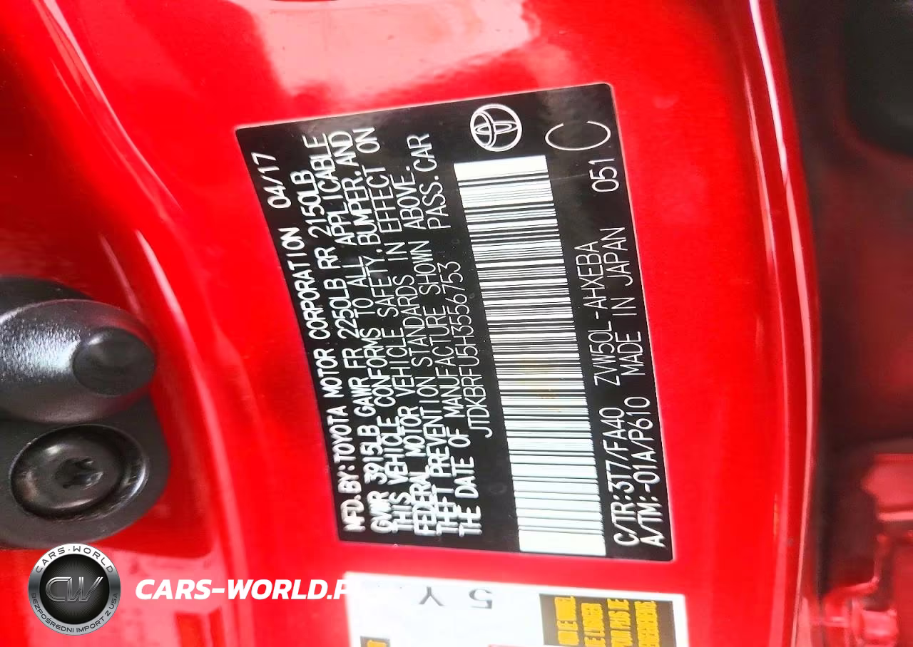 2017 Toyota Prius Two VIN:JTDKBRFU5H3556753 - 12