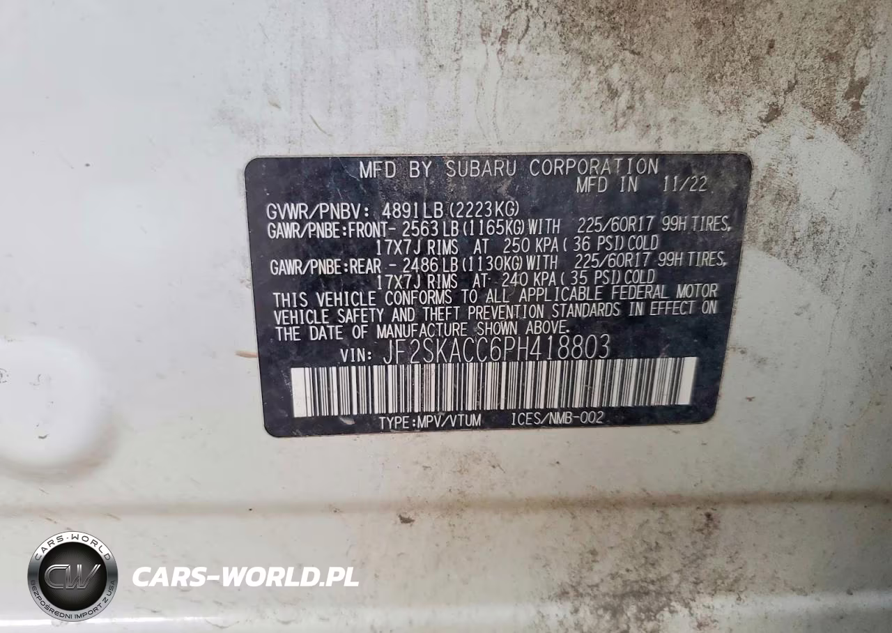 2023 Subaru Forester VIN:JF2SKACC6PH418803 - 13