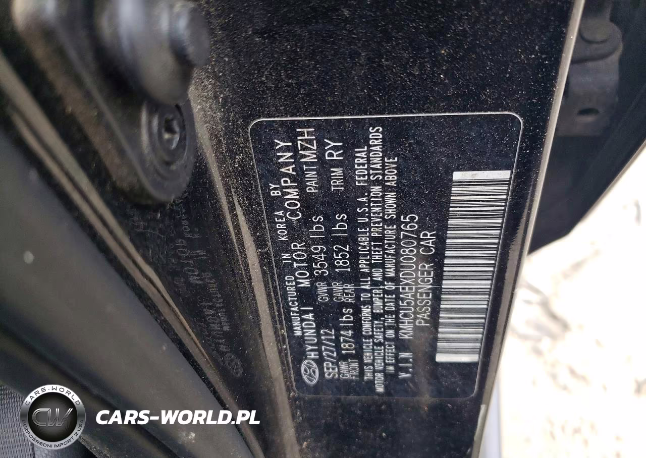 2013 Hyundai Accent Se VIN:KMHCU5AEXDU080765 - 12