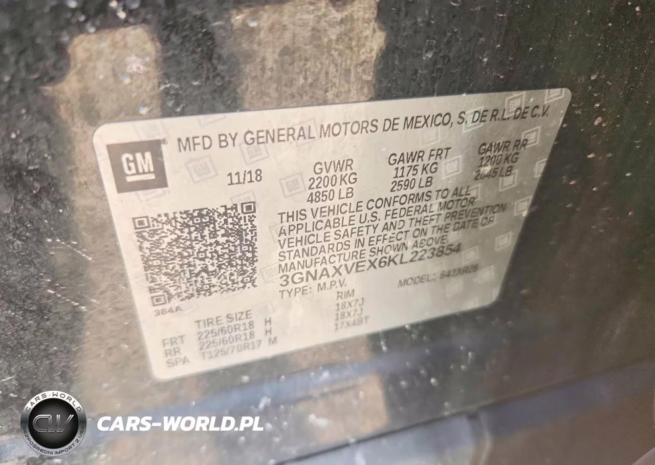 2019 Chevrolet Equinox Lt VIN:3GNAXVEX6KL223854 - 13