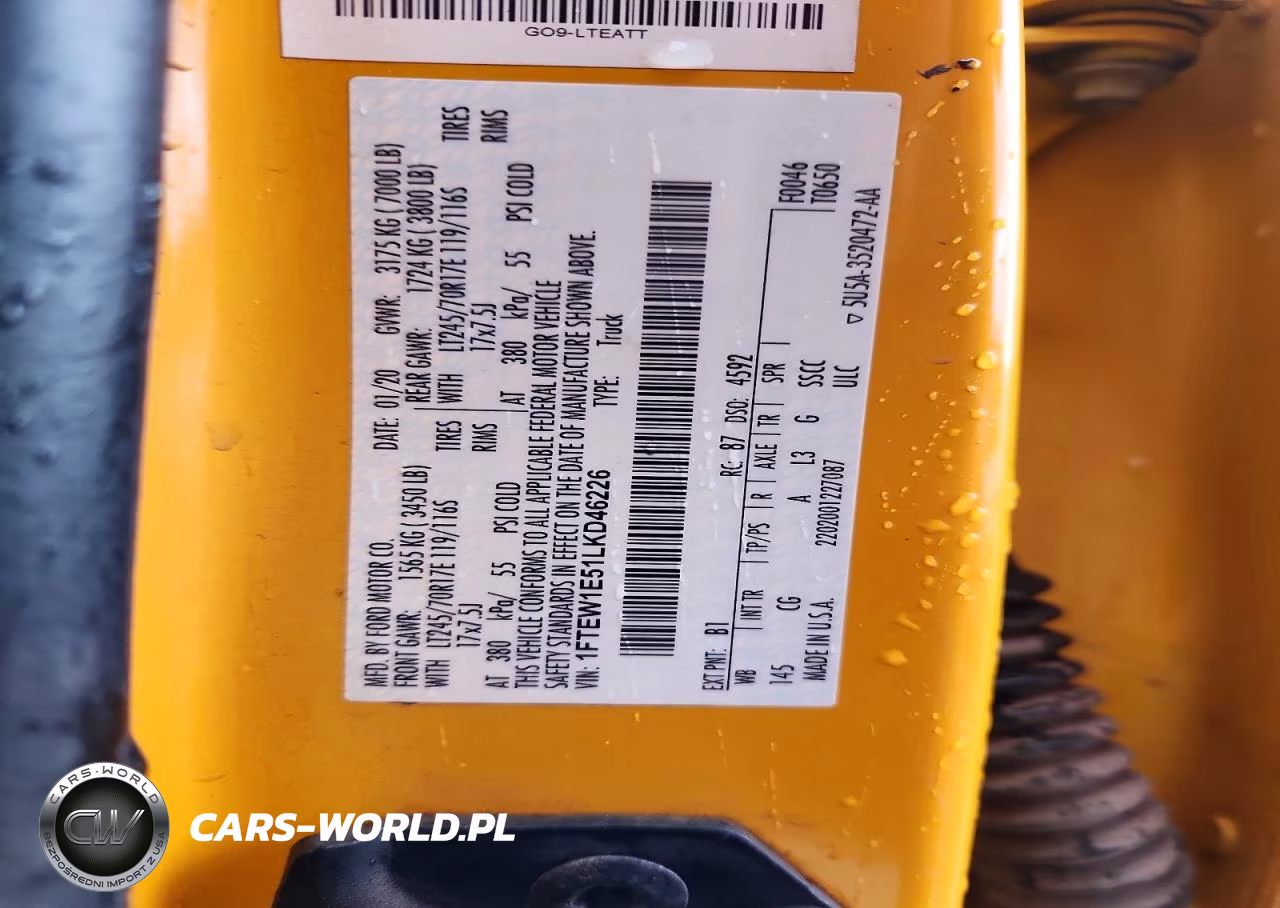 2020 Ford F150 Supercrew VIN:1FTEW1E51LKD46226 - 12