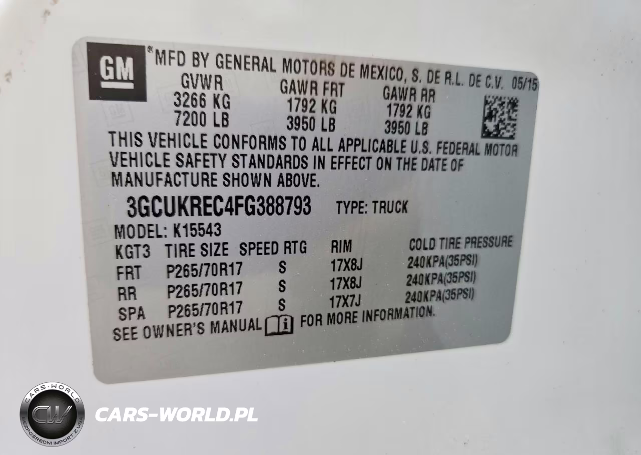 2015 Chevrolet Silverado K1500 Lt VIN:3GCUKREC4FG388793 - 12