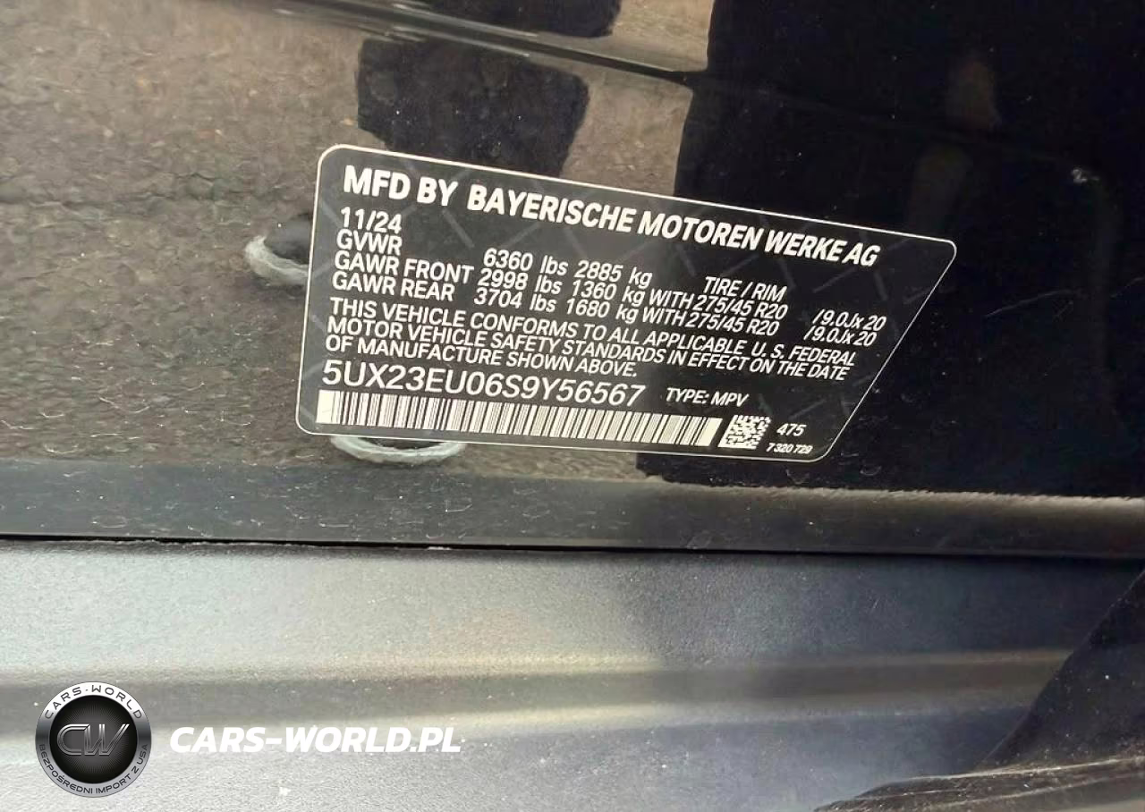 2025 BMW X5 xDrive40I VIN:5UX23EU06S9Y56567 - 11