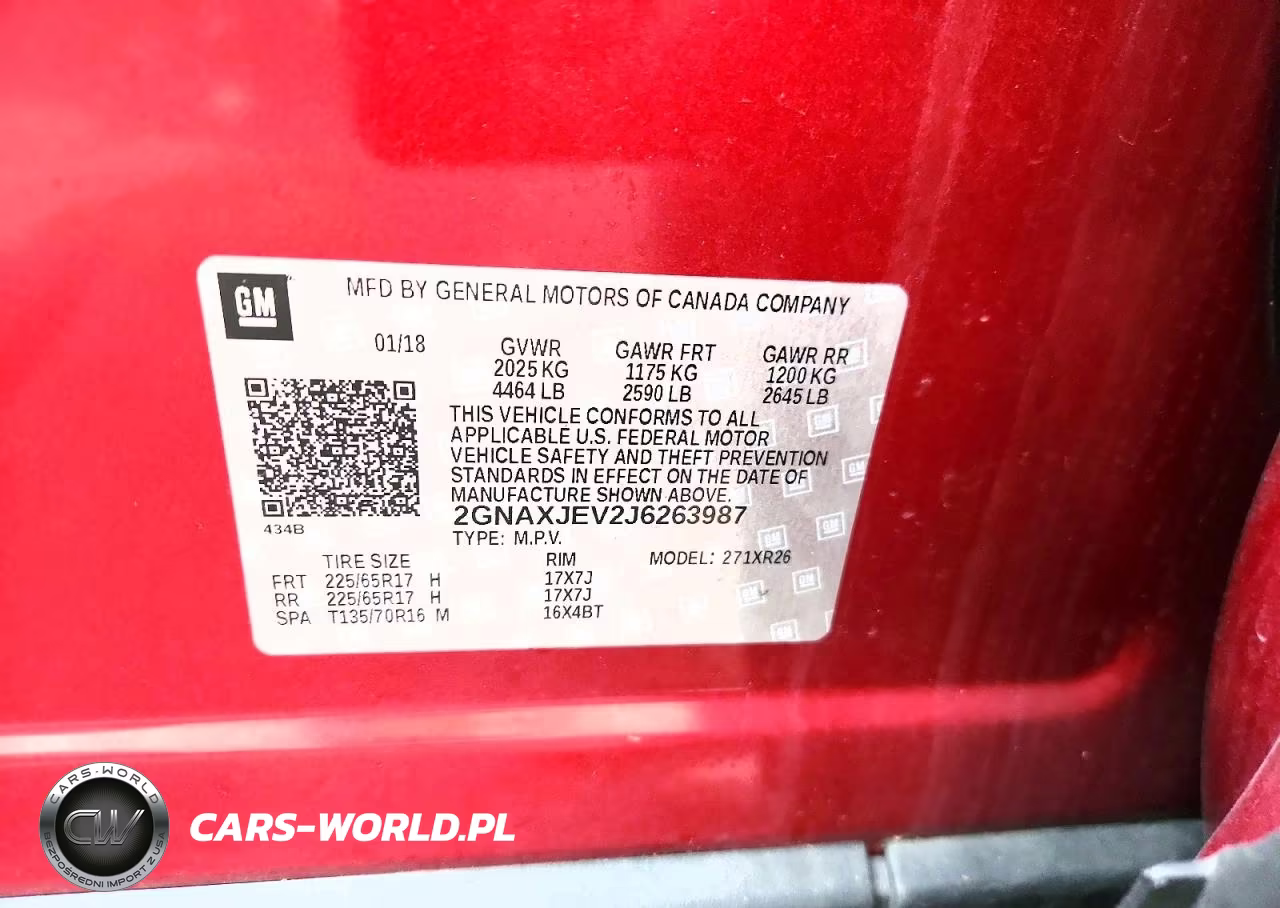 2018 Chevrolet Equinox Lt VIN:2GNAXJEV2J6263987 - 13
