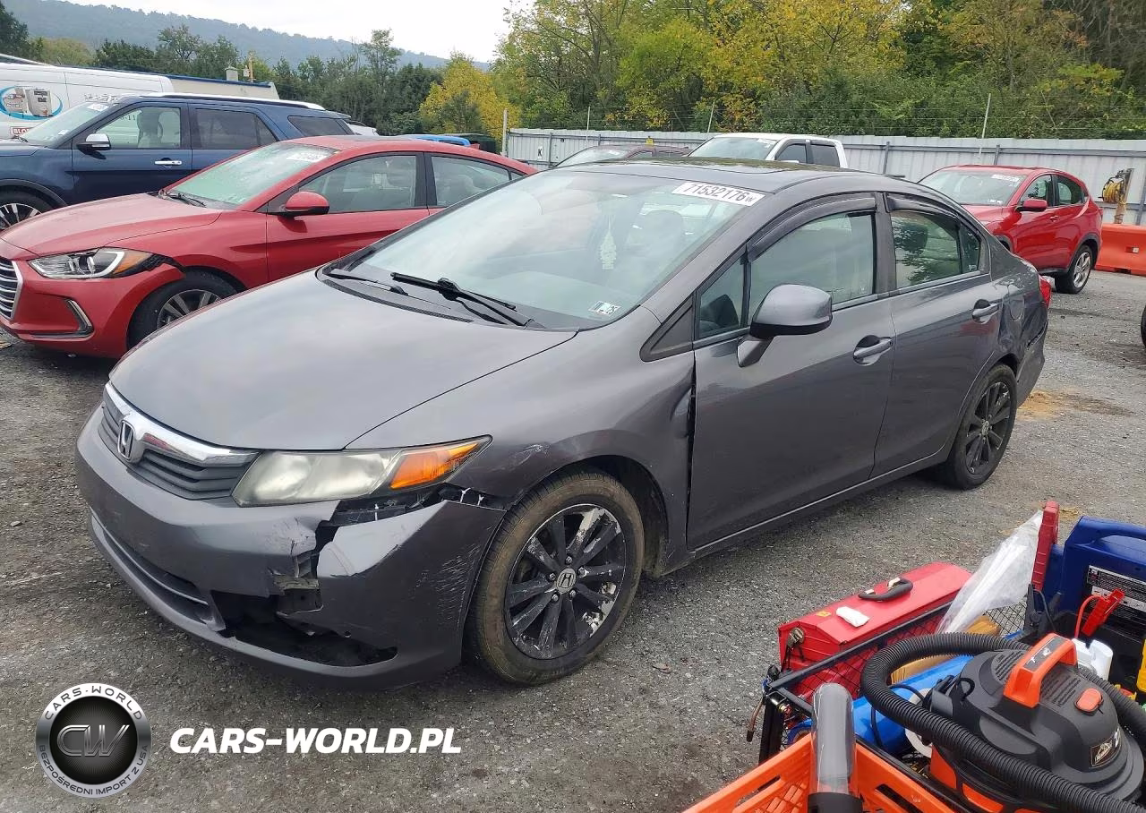 2012 Honda Civic Ex VIN:19XFB2F87CE349164 - 1