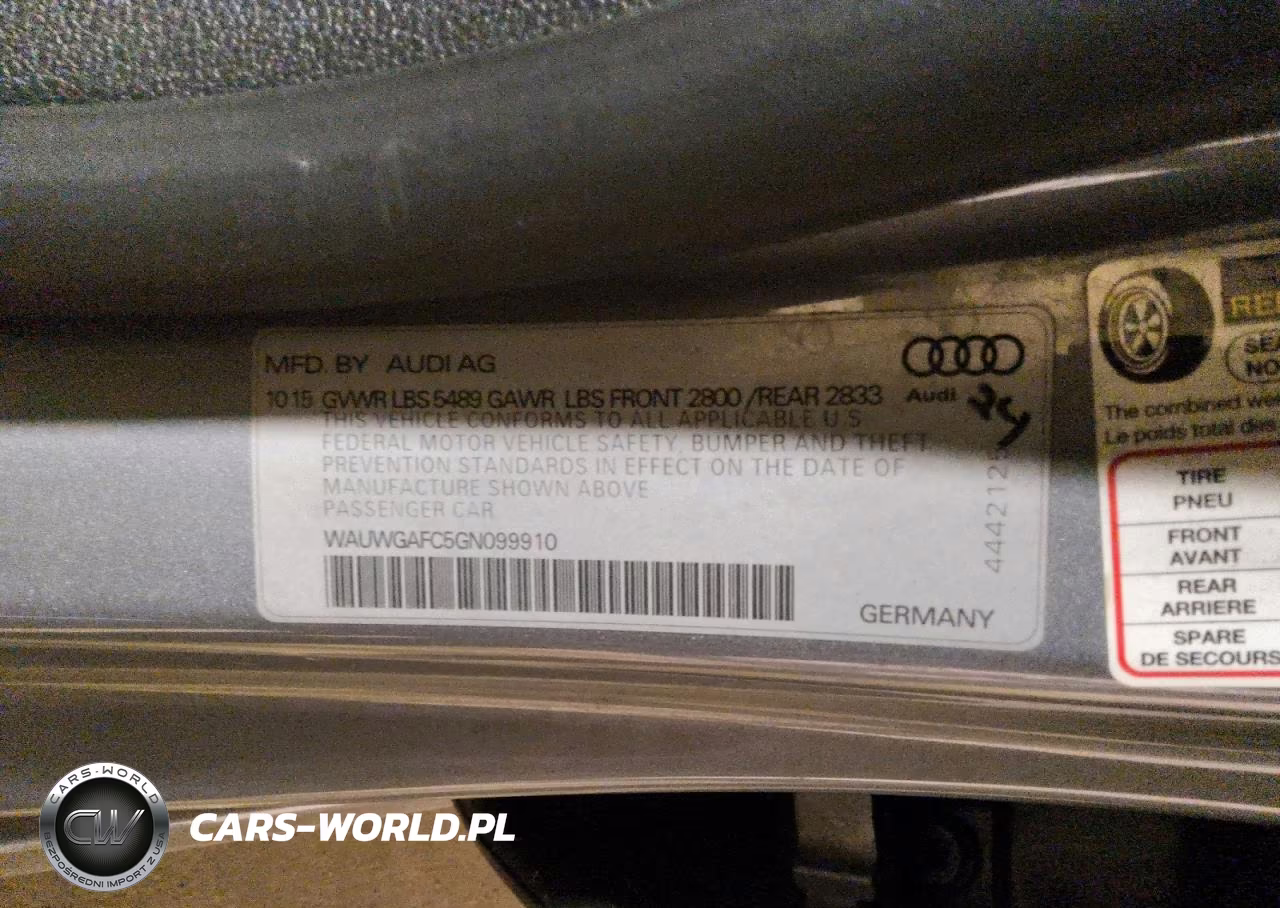 2016 Audi A7 Premium Plus VIN:WAUWGAFC5GN099910 - 12