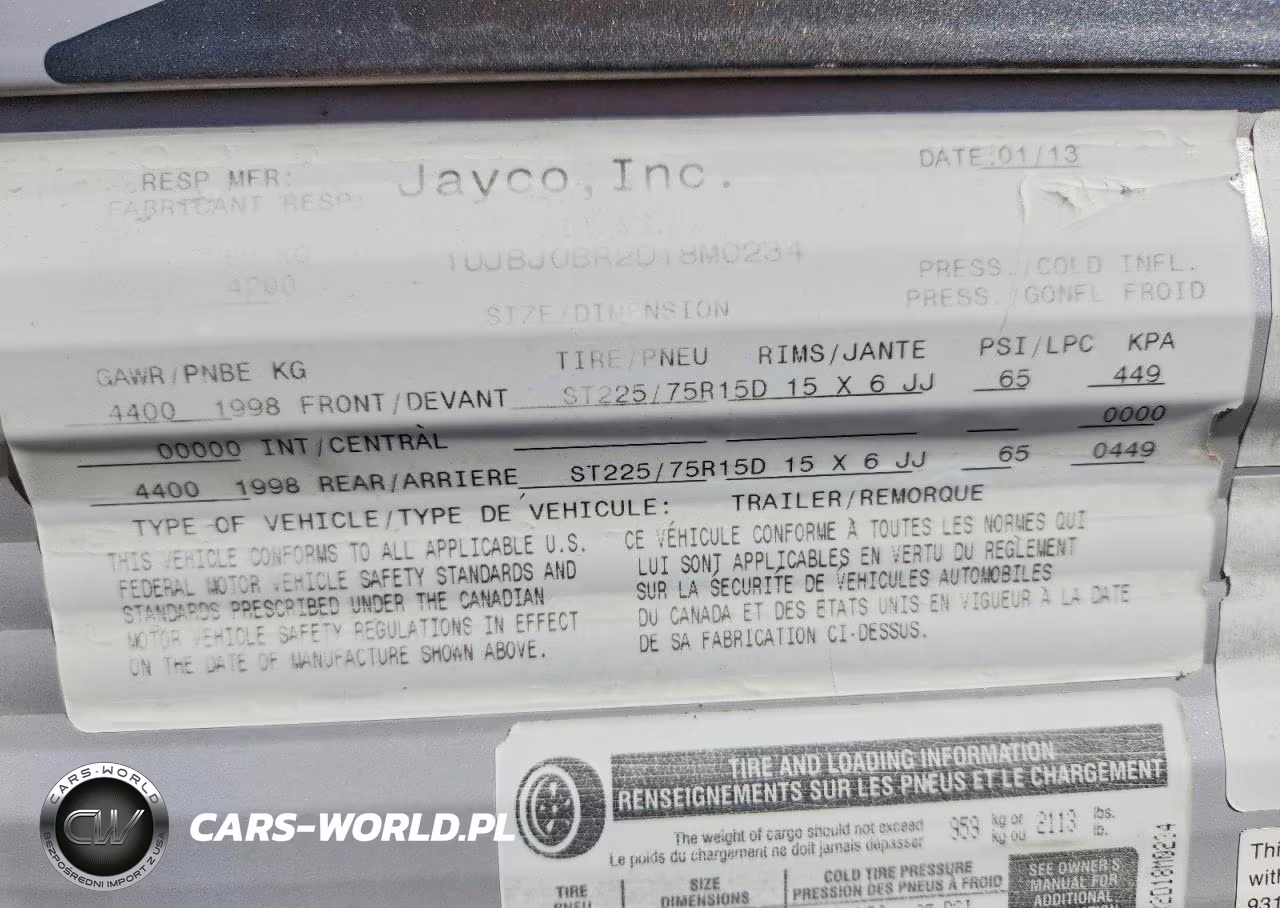 2013 Jayco Jay Flight Camper VIN:1UJBJ0BR2D18M0234 - 8