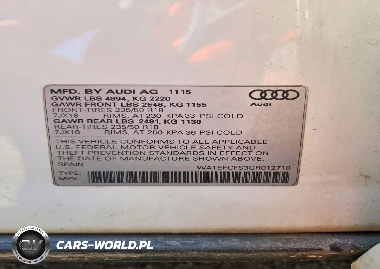 2016 Audi Q3 Premium Plus VIN:WA1EFCFS3GR012710 - 13