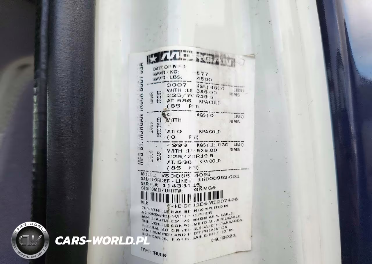 2021 Chevrolet 4500 Box Truck VIN:54DCDJ1D6MS207426 - 13