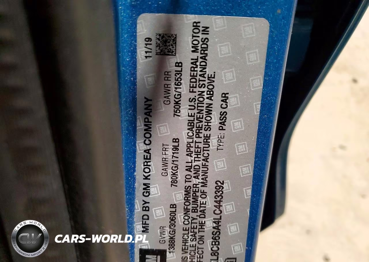 2020 Chevrolet Spark Ls VIN:KL8CB6SA4LC443392 - 12